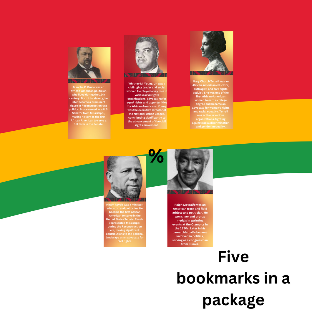 Black Political Trailblazers Bookmark Set