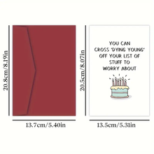 Load image into Gallery viewer, Older Birthday Card Funny
