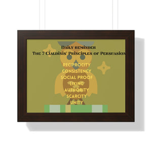 Framed Horizontal Poster 7 Principles of Persuasion