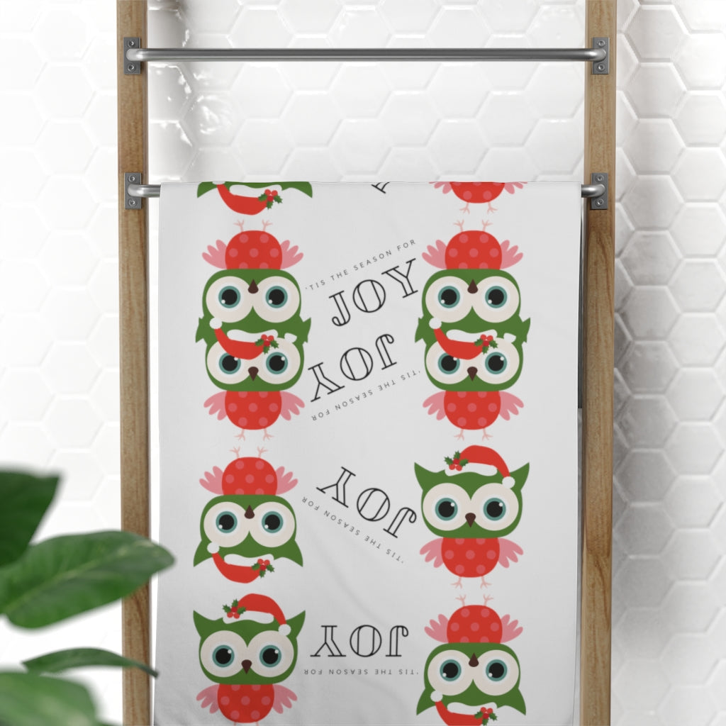 Holiday Owl Standard Towel