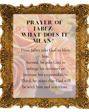 Load image into Gallery viewer, Prayer of Jabez and What it Means Digital Printable
