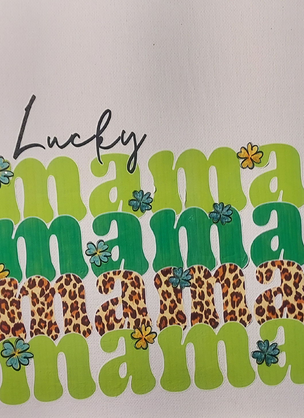 Lucky Mama Canvas Board - 8x10 inch Wall Décor for Mama