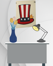 Load image into Gallery viewer, Uncle Sam Americana Wood Sign
