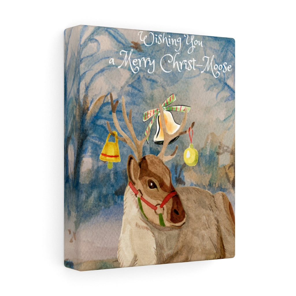 Stretched Canvas Merry Christ-Moose