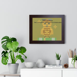 Framed Horizontal Poster 7 Principles of Persuasion