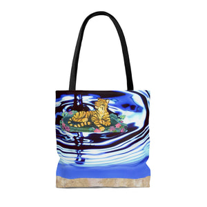 AOP  Chinese Water Tiger Designed Tote Bag
