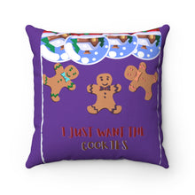 Load image into Gallery viewer, Gingerbread Pillow Purple
