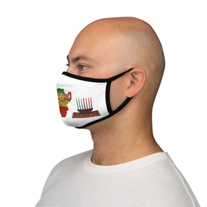 Kwanzaa Fitted Polyester Face Mask