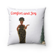Load image into Gallery viewer, Comfort &amp; Joy Curvy Woman Spun Polyester Square Pillow Case
