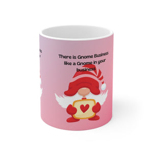 Gnome White Ceramic Mug
