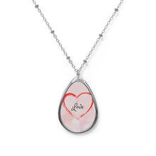 Load image into Gallery viewer, Love Heart Oval Necklace
