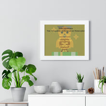 Load image into Gallery viewer, Framed Horizontal Poster 7 Principles of Persuasion
