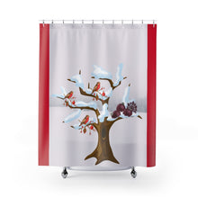 Load image into Gallery viewer, Holiday Cardinal Shower Curtains
