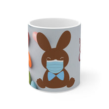 Load image into Gallery viewer, &quot;COVID-19 Bunny IN Mask Coffee Mug - Unique Addition to Your Morning Routine&quot;
