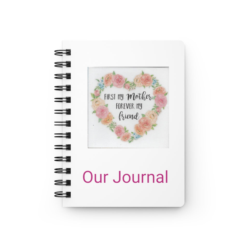 Spiral Bound Journal Our Flower Heart