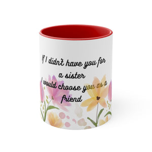 The Sister's Gift Accent Coffee Mug, 11oz