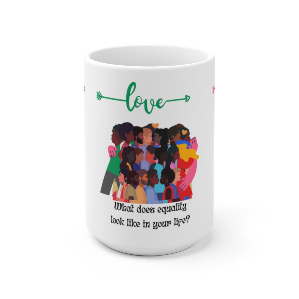 Black History  Equality Love Ceramic Mug (EU)