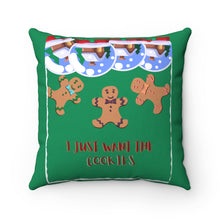 Load image into Gallery viewer, Gingerbread Pillow Green

