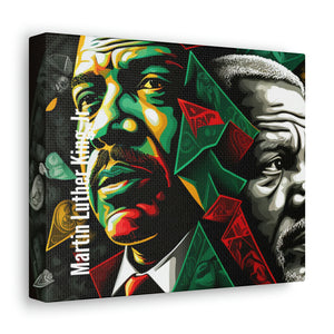 Martin Luther King Jr. and Nelson Mandela Canvas Gallery Wrap