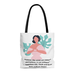 Your Mind Can Achieve AOP Tote Bag
