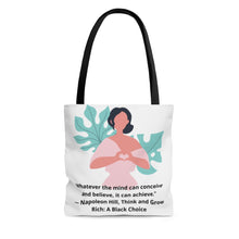 Load image into Gallery viewer, Your Mind Can Achieve AOP Tote Bag
