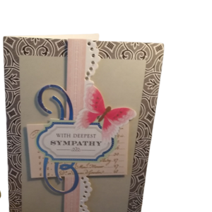 With Deepest Sympathy Card Butterfly Design