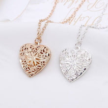 Load image into Gallery viewer, 8K Gold Plated Heart Locket Pendant Necklace Heart Locket
