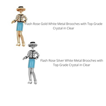 Load image into Gallery viewer, Crystal in Clear Fashion Ladies Brooches
