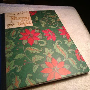 Composition Notebook Altered Merry and Bright