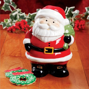 Santa's Holiday Cookie Jar