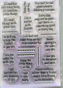 Life Words Clear Stamps