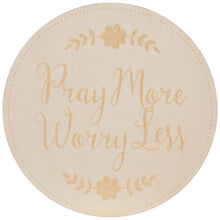 Load image into Gallery viewer, &quot;Pray More&quot; Wood Wall Home Décor
