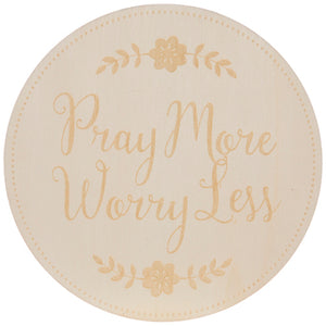 "Pray More" Wood Wall Home Décor