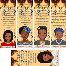 Load image into Gallery viewer, Black Female Activist Bookmarks Series 2
