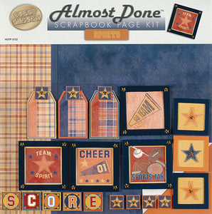 SPORTS ALMOST DONE™ SCRAPBOOK PAGE KIT