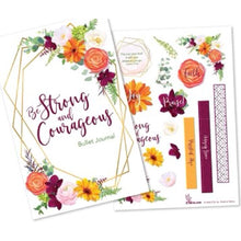 Load image into Gallery viewer, Bible Study Journal &amp; Stickers - Strong &amp; Courageous
