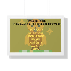 Framed Horizontal Poster 7 Principles of Persuasion
