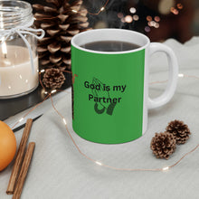 Load image into Gallery viewer, &quot;God is My Partner&quot; Quote Ceramic Mug 11oz
