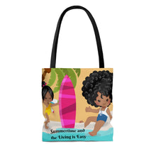 Load image into Gallery viewer, Summertime and the Living is Easy AOP Tote Bag
