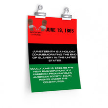 Load image into Gallery viewer, Juneteenth Premium Matte vertical posters

