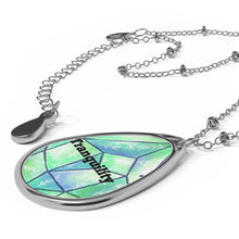Load image into Gallery viewer, Tranquility Oval Necklace
