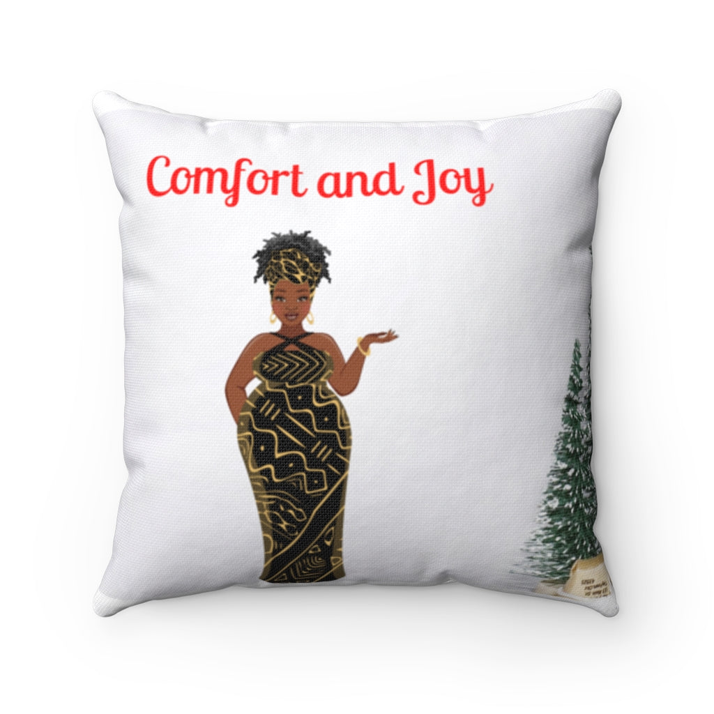 Comfort & Joy Curvy Woman Spun Polyester Square Pillow Case