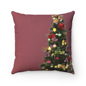 I saw Mommy Kissing Santa ClausSpun Polyester Square Pillow Case