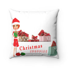 Load image into Gallery viewer, it&#39;s Christmas Time Spun Polyester Square Pillow Case
