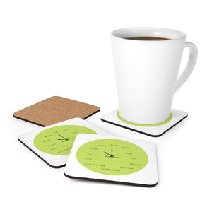 The Writer's Block Collection Cork Back Coaster