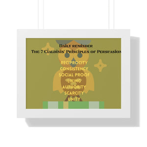 Framed Horizontal Poster 7 Principles of Persuasion