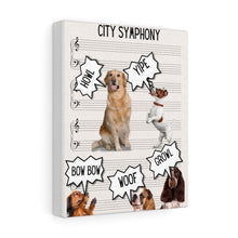 Load image into Gallery viewer, City Symphony Dogs Canvas Gallery Wraps
