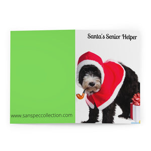Greeting Cards (5 Pack) Christmas Card Santa's Senior Helper