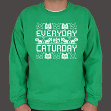 Load image into Gallery viewer, Every Day Is Caturday Sweater (Mens)
