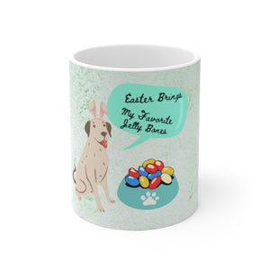 "Easter Dog Ceramic Mug - Unique Addition to Your Morning Routine"